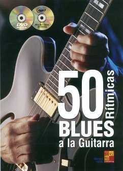 Cover Manuel Haya: 50 Blues Ritmicas A La Guitarra Gitarre Buch + CD + CD-ROM
