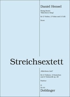 Klärchens Lied op.20 für 2 Violinen, 2 Violen und 2 Violoncelli Partitur