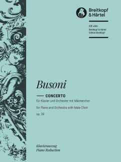 Konzert für Klavier, Männerchor und Orchester op.39 Klavierauszug