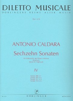 Cover 16 Sonaten Band 4 (Nr.13-16) für Violoncello und Bc