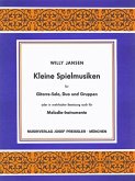 Willy Jansen Kleine Spielmusiken 1-3 Gitarren Spielpartitur