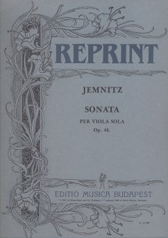 Cover Jemnitz Sándor Sonata per viola sola Viola