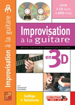 Emmanuel Devignac, Improvisation a La Guitare 3D Gitarre Buch + CD + CD-ROM Emmanuel Devignac, Improvisation a La Guitare 3D Gitarre Buch + CD + CD-ROM
