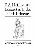 Konzert B-Dur für Klarinette und Orchester für Klarinette und Klavier