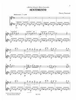 Sentimento et Nuit blanche pour 2 guitares partition et parties