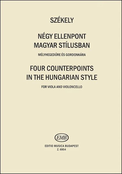 4 Counterpoints Im Ungarischen 4 Counterpoints Im Ungarischen