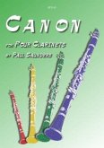 Canon for 4 clarinets score and parts