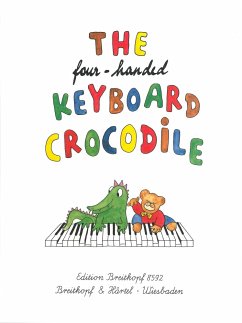 Cover The four-handed Keyboard Crocodile Easy piano pieces for four hands