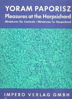 Cover PLEASURES AT THE HARPSICHORD MINIATUREN FUER CEMBALO GOEBELS, FRANZPETER, ED