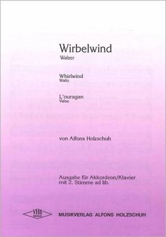 Cover Wirbelwind Walzer für Akkordeon (mit 2. Stimme).