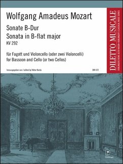 Cover Sonate B-Dur KV292 für Fagott und Violoncello