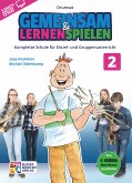 Gemeinsam lernen & spielen Band 2 (+Online Audio) für Blasorchester (Bläserklasse) Drumset