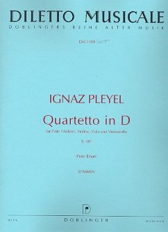 Quartett D-Dur B381 für Flöte (Violine), Violine, Viola und Violoncello Stimmen