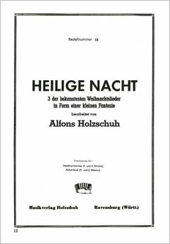 Cover Heilige Nacht Fantasie für Handharmonika (mit 2. Stimme)