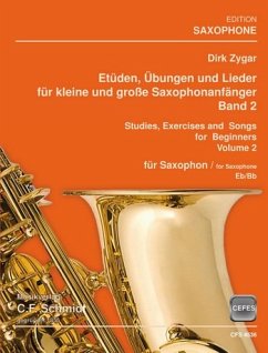 Cover Etüden, Übungen und Lieder für kleine und großs Saxophonanfänger Band 2 für Saxophon (B/Es)
