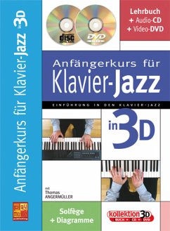 Cover Anfängerkurs für Klavierjazz in 3D (+CD +DVD) für Klavier (dt)