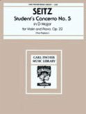 Student's Concerto No. 5, Opus 22 in D Major Student's Concerto No. 5, Opus 22 in D Major