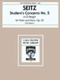 Cover Student's Concerto No. 5, Opus 22 in D Major