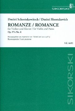 Cover Romanze Nr.8 op.97a für Violine und Klavier