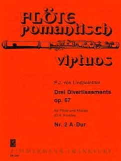 Cover DIVERTISSEMENT A-DUR OP.67,2 FUER FLOETE UND KLAVIER FOERSTER, D. H., ED