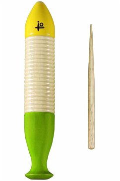 Cover Yellow & Green Wood Guiro