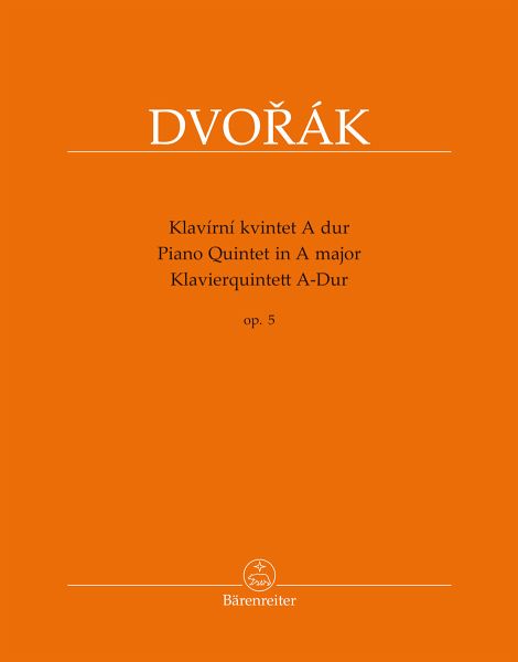 Quintett A-Dur op.5 für Klavier und Streichquartett Stimmen