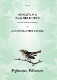 Johann Baptist Vanhal Ed: F H Nex and C M M Nex Sonata No. 5 flute duet, oboe duet Johann Baptist Vanhal Ed: F H Nex and C M M Nex Sonata No. 5 flute duet, oboe duet