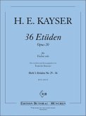 Kayser, Heinrich Ernst 36 Etüden op. 20 Heft 3 Violine