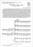 Benedicite omnia opera for mixed chorus and organ score