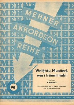 Cover Weißt du Muatterl was i träumt hab für Akkordeon