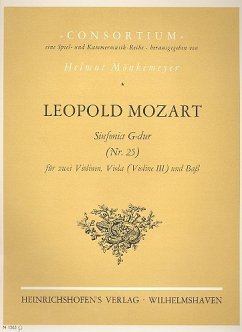 Cover Sinfonie C-Dur Nr.25 für Streichorchester Partitur