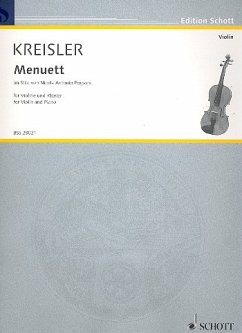 Menuett im Stile von Nicola Antonio Porpora für Violine und Klavier