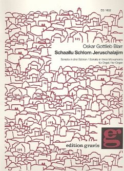 Cover Schaallu Schlom Jeruschalajim Sonate in 3 Sätzen für Orgel