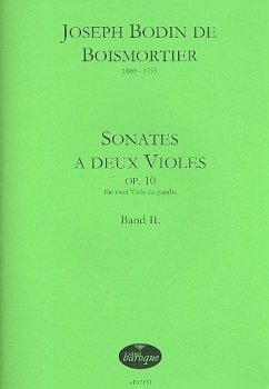 Cover Sonates a deux violes op.10 (nos 4-6) für 2 Viole da Gamba 2 Spielpartituren