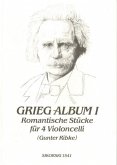 Grieg-Album Band 1 romantische Stücke für 4 Violoncelli, Stimmen