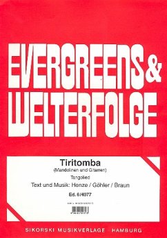 Cover Tiritomba: Tangolied für Gesang und Klavier