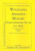 Divertimento Nr.6 KV188 für 2 Flöten, 5 Trompeten und Pauken Stimmen