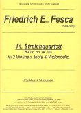 Streichquartett B-Dur Nr. 14 Partitur und Stimmen