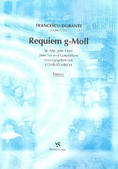 Cover Requiem g-Moll für gem Chor, Streicher und Bc Partitur