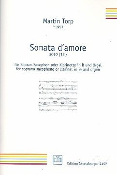 Cover Sonata d'amore für Sopransaxophon (Klarinette) und Orgel