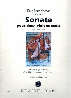 Cover Sonate op.posthume pour 2 violons seuls partition et parties