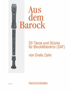 Cover Aus dem Barock 20 Tänze und Stüke für 3 Blockflöten (SAT) Spielpartitur