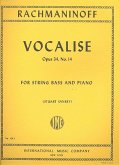 Vocalise op.34,14 for string bass and piano