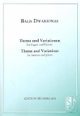 Thema und Variationen für Fagott und Klavier