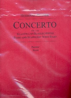 Cover Concerto für Klavier und Blasorchester Partitur und Stimmen
