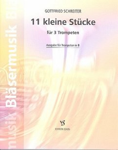 Cover 11 kleine Stücke für 3 Trompeten in B Spielpartitur