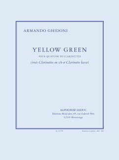 Cover Yellow Green pour 3 clarinettes et clarinette basse partition et parties