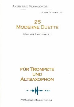 Cover 25 moderne Duette (+CD) für Trompete und Altsaxophon Spielpartitur