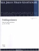 Frühlingsstimmen op.410 für Sopran und Orchester Partitur (Studienpartitur)