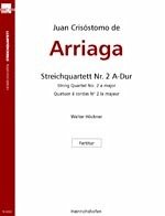 Cover Streichquartett A-Dur Nr.2 Studienpartitur